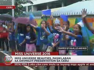 Miss Universe beauties, nagpasiklaban sa swimsuit presentation sa Cebu