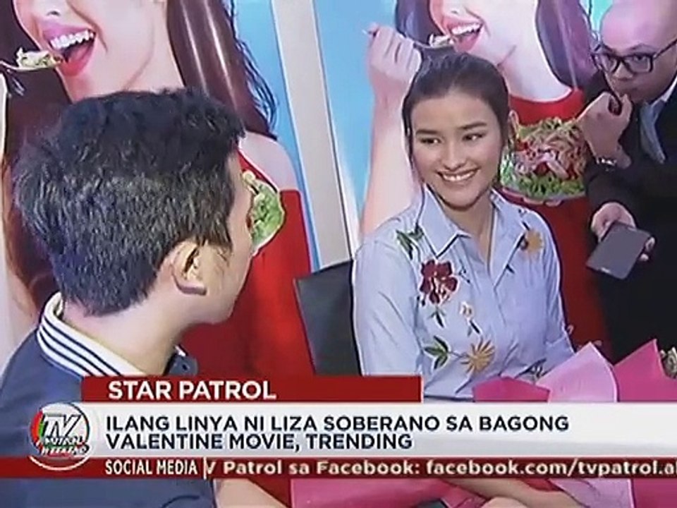 Ilang linya ni Liza Soberano sa bagong Valentine movie, trending