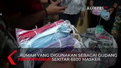 Gudang Penyimpanan Masker Bekas Berhasil Digerebek