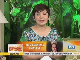 Mrs. Grandma Universe Agnes Jakosalem, nakabalik na ng Cebu