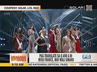 Miss France, iginiit na magaling ang kanyang interpreter
