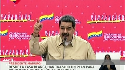Maduro dice que EEUU decidió un "plan de guerra" para Venezuela