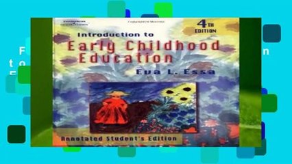 Full Version  Introduction to Early Childhood Education  Review