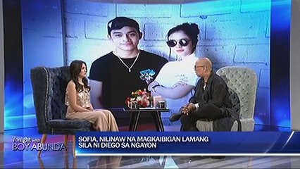 Sofia, nilinaw na magkaibigan lamang sila ni Diego