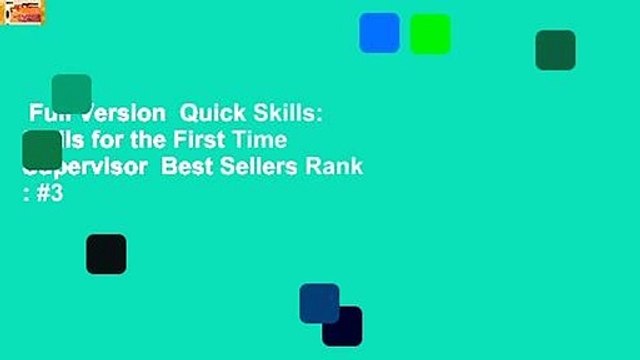 Full Version Quick Skills: Skills for the First Time Supervisor Best Sellers Rank : #3
