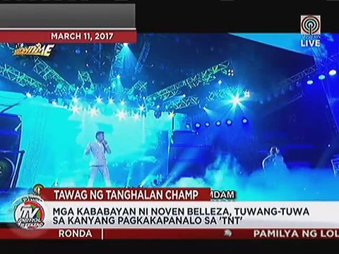 Mga kababayan ni Noven Belleza, tuwang-tuwa sa kanyang pagkakapanalo sa 'TNT'