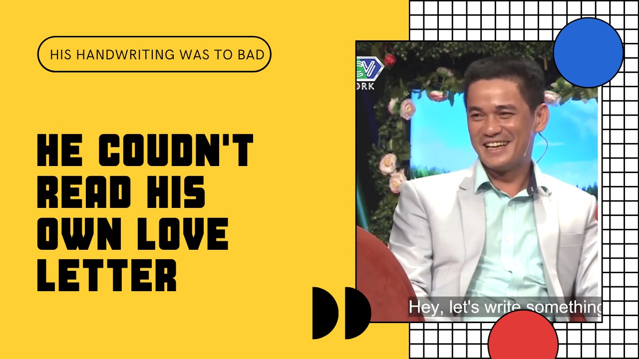 HIS HANDWRITING WAS TOO BAD THAT HE COUDN'T READ HIS OWN LOVE LETTER‍♂️‍♂️