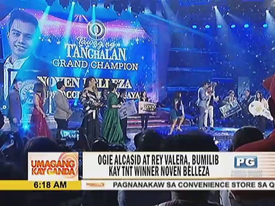 Ogie Alcasid at Rey Valera, bumilib kay TNT winner Noven Belleza