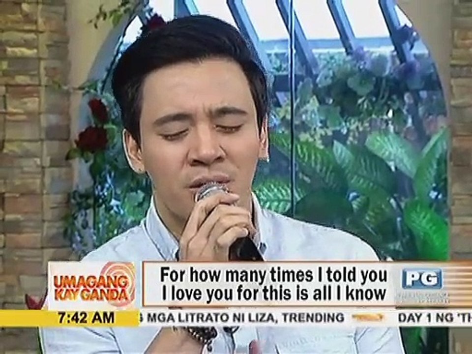 Erik Santos sings “I’ll Never Go” on UKG!