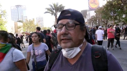 Masiva manifestación en Chile contra Piñera