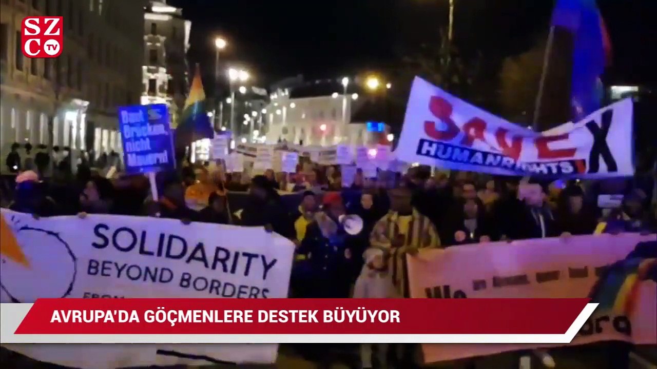 Avrupa'da göçmenlere destek artıyor