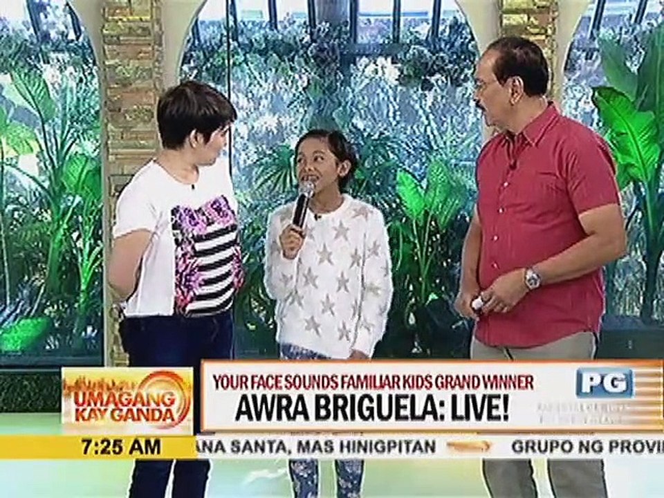 Your Face Sounds Familiar Kids Grand Winner Awra Briguela, live!