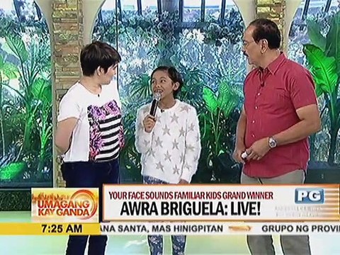 Your Face Sounds Familiar Kids Grand Winner Awra Briguela, live!