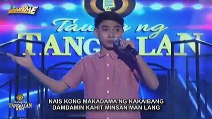 TNT KIDS: Luzon contender Andre Tamura sings Basil Valdez's Nais Ko