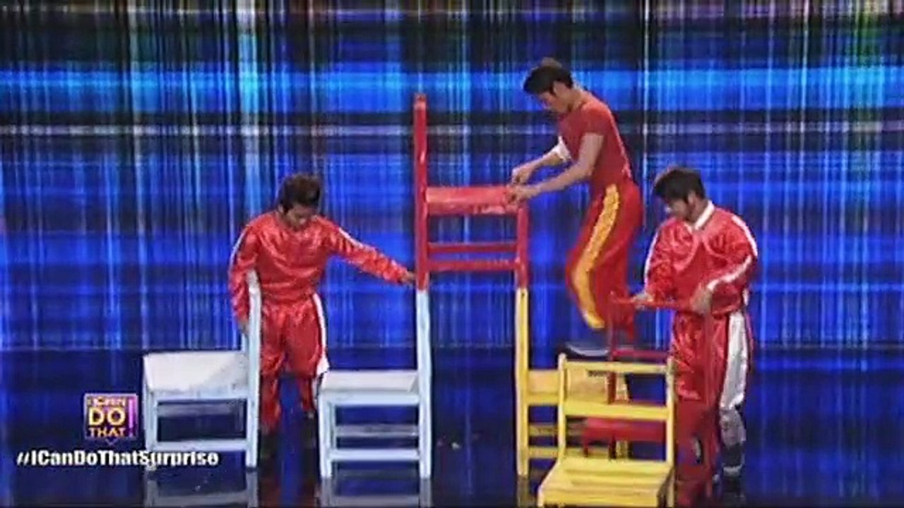 I Can Do That Chair Balancing Act by Enopia's Acrobat