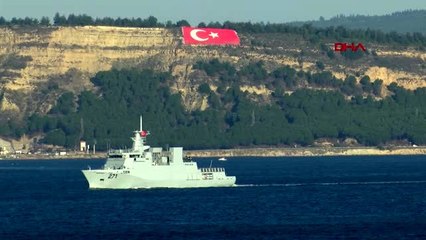 Çanakkale gemisi 'yarmook', çanakkale boğazı'ndan geçti