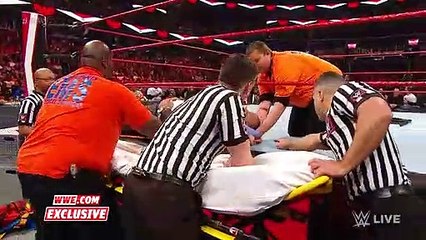 Unaired footage of MVP after Edge's attack- Raw Exclusive, March 9, 2020