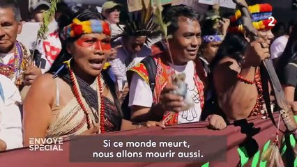 "Les gens ici ne savent pas que le pétrole vient d'Amazonie" : une Indienne waorani manifeste à New York