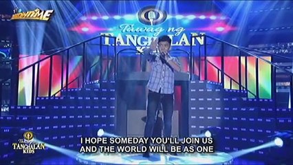 TNT KIDS: Metro Manila contender Romeo Espino sings Imagine