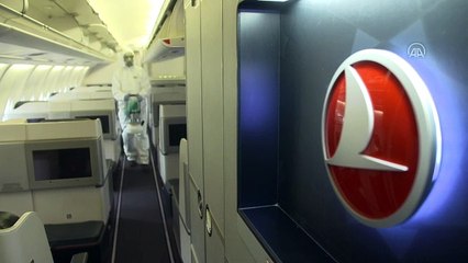 THY uçakları, bilimsel yöntemlerle dezenfekte ediliyor