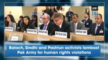 Baloch, Sindhi and Pashtun activists lambast Pak Army for human rights violations