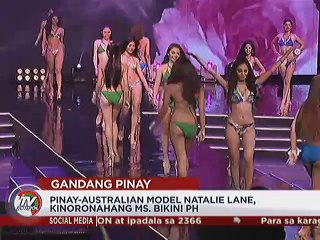 Pinay-Australian model Natalie Lane, kinoronahang Ms. Bikini PH