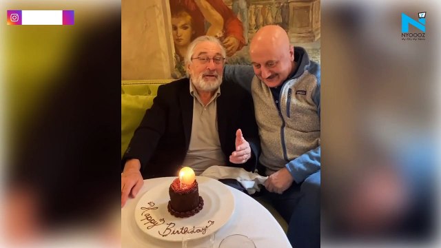 Watch, Anupam Kher celebrates birthday with Hollywood actor Robert De Niro
