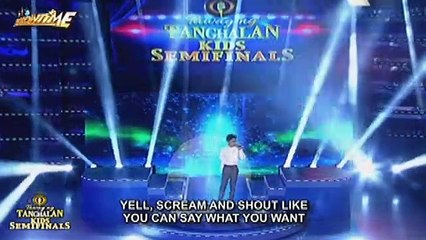 TNT KIDS SEMI FINALS: Mackie Empuerto sings ""And I Am Telling You""