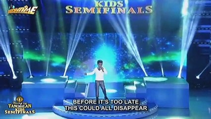 TNT KIDS SEMI FINALS: John Clyd Talili sings Avril Lavigne's Keep Holding On