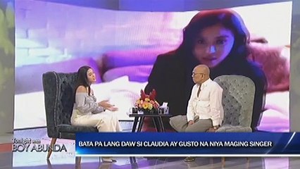Claudia, ibinahagi ang kanyang dream na maging singer
