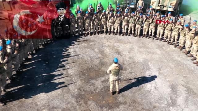 Bitlis hizan komando taburunda drone'lu klip