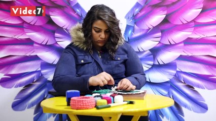 ميرنا ترسم لوحاتها لأعياد الميلاد والإهداءات بـ«الخيط والمسمار» وأبرزها لأم كلثوم