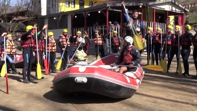 Melen Çayı'nda rafting sezonu açıldı - DÜZCE