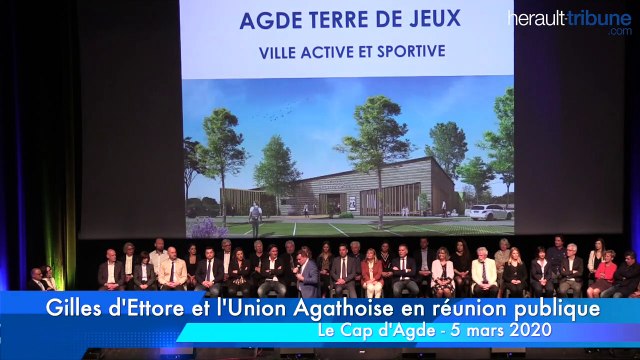 AGDE POLITIQUE - Gilles d'Ettore et l'Union agathoise en réunion publique partie 8 le sport et le tourisme