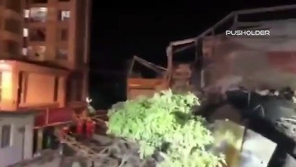 Çin’de karantinaya alınan koronavirüs hastalarının kaldığı otel çöktü!