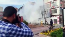 Çanakkale şehir merkezinde korkutan yangın