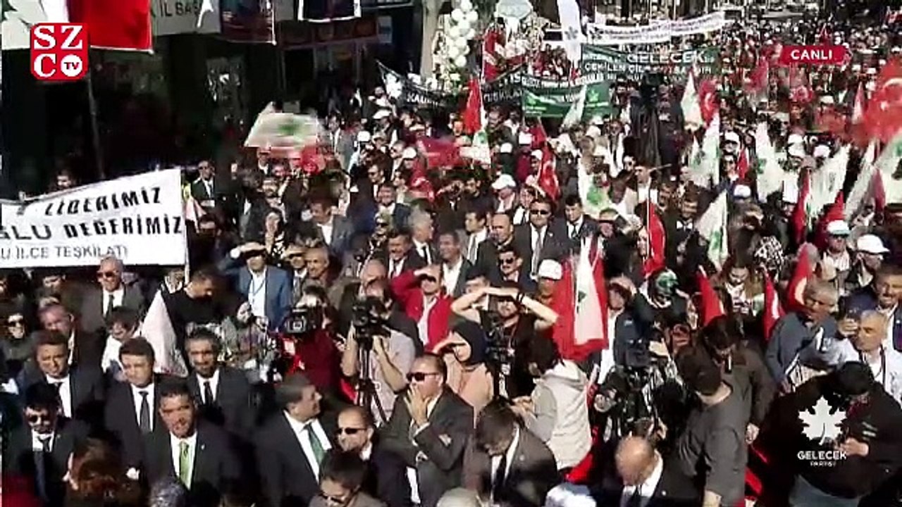 Davutoğlu AKP’nin kalesi Konya’da eski partisini eleştirdi