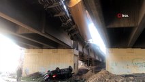 TEM’de Zincirleme Trafik Kazası; Tır ve Otomobil Viyadükten Uçtu