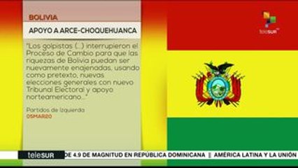 Bolivia: partidos y organizaciones de izquierda respaldan al MAS