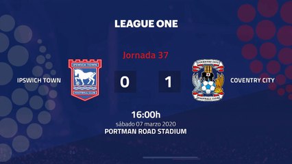 Resumen partido entre Ipswich Town y Coventry City Jornada 37 League One