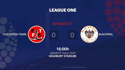 Resumen partido entre Fleetwood Town y Blackpool Jornada 37 League One