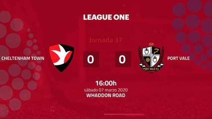 Resumen partido entre Cheltenham Town y Port Vale Jornada 37 League Two