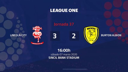 Resumen partido entre Lincoln City y Burton Albion Jornada 37 League One