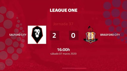 Resumen partido entre Salford City y Bradford City Jornada 37 League Two