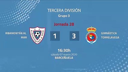 Resumen partido entre Ribamontán al Mar y Gimnástica Torrelavega Jornada 28 Tercera División