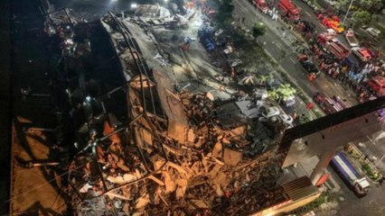 China: Many trapped as hotel used for quarantine collapses