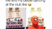 Funny Viral dancing spiderman tik tok video