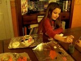 Peinture des citrouilles pour Halloween