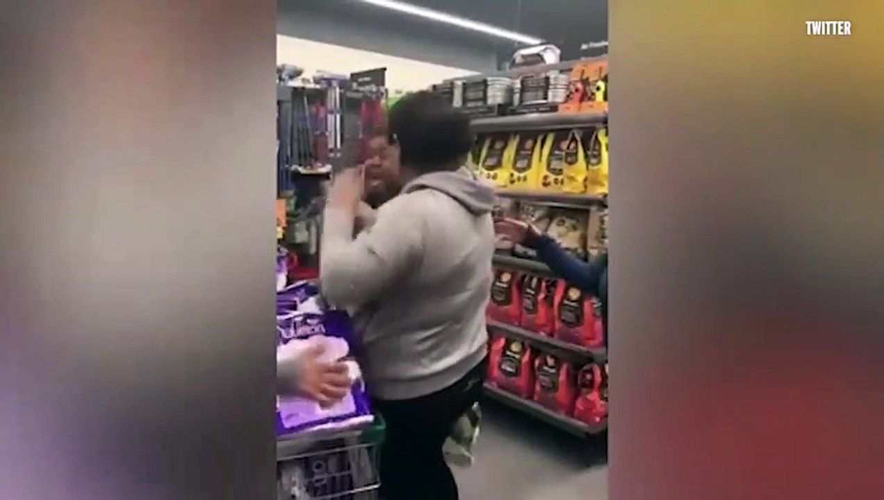 Coronavirus panic buying sparks vicious fight between shoppers over toilet rolls
