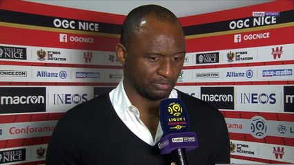 Nice - Vieira : "Mes joueurs n'ont pas baissé les bras"